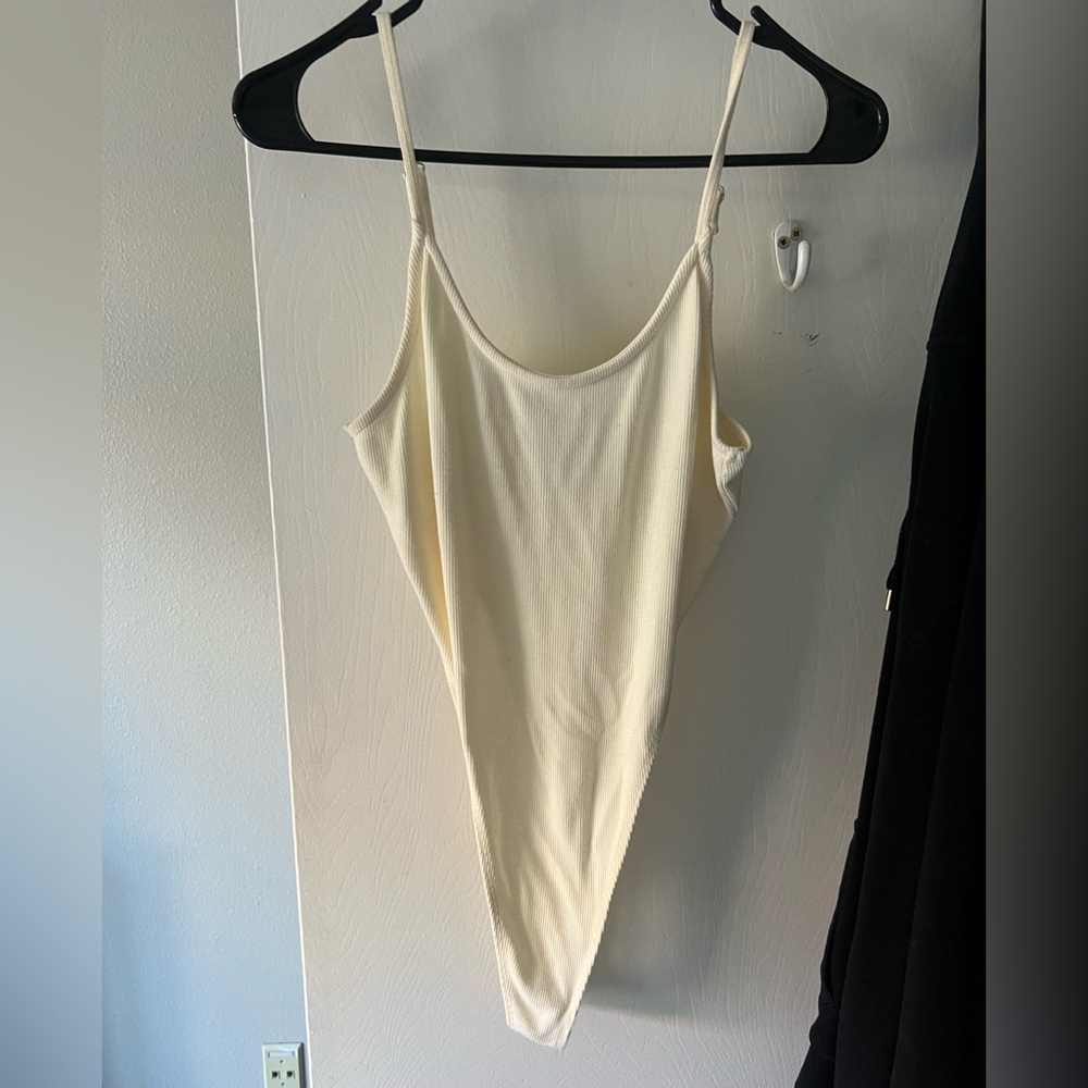 Bodysuit, beige / cream, light material